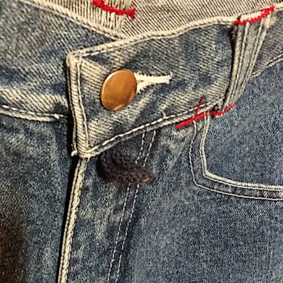 True Vtg 80s Gap Denim Jeans 9/10 Cropped Length - Picture 4 of 8